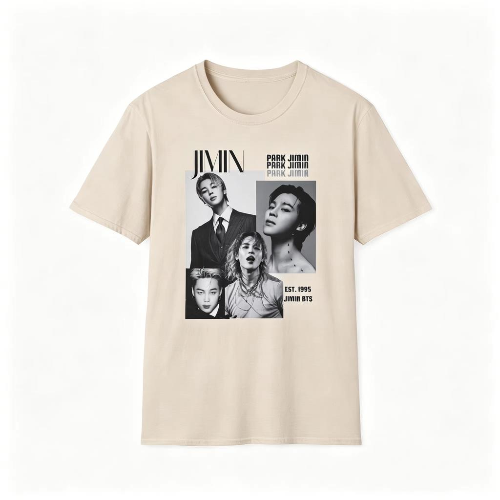 BTS Jimin T Shirt Park Jimin Fan T Shirt Kpop T Shirt ARMY Fan Gift T Shirt 2026 Summer Men Women Fashion Pure Cotton Y2K Loose Comfortable T-shirt