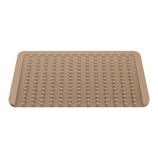 Dish Drying Mat Silicone Heat Resistant Kitchen Countertop Mat Non-Slip Kitchen Drying Mat Protects Surfaces