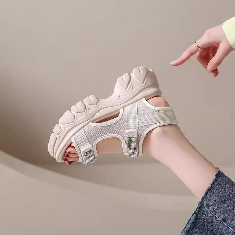 Summer New Dad Sandals Schoolgirl Platform Muffin Shoes Sports Soft-soled Beach Casual Shoes