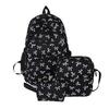 Casual Three-piece School Bag Set Large Capacity Students School Bag Nylon Bow Backpack  Outdoor