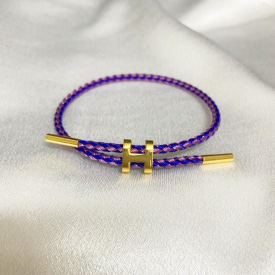 Brățară Reglabilă din Oțel Titan cu Cataramă în Formă de I Transfrontalieră, Finisaj Aur Dur 3D Rezistent la Decolorare, Design Rezistent la Apă și Transpirație