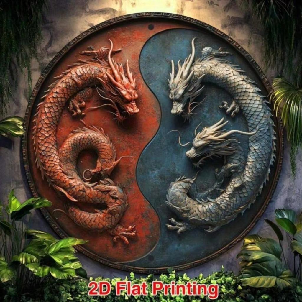 Metal Wall Art Dragon Ornament Intricate Traditional Design Waterproof Weatherproof Wall Hanging Decor