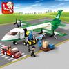 Little Luban B0366 Children's Educational Airplane Building Blocks Toy