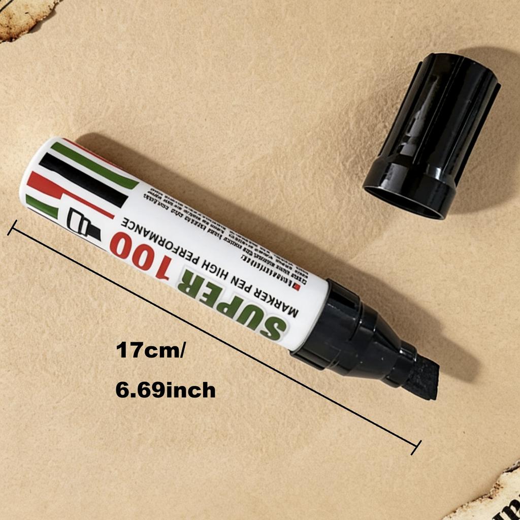 1 Pezzo Pennarello Jumbo Permanente Extra Larga Punta a Scalpello Pennarello Bold per Cartelli Poster Graffiti Occasioni all'Aperto