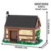WW2 MOC Ruins Building Blocks Destroyed House War Scene Gunfight Guard Abandoned Construction Bricks Assemble Toys Boys Gift
