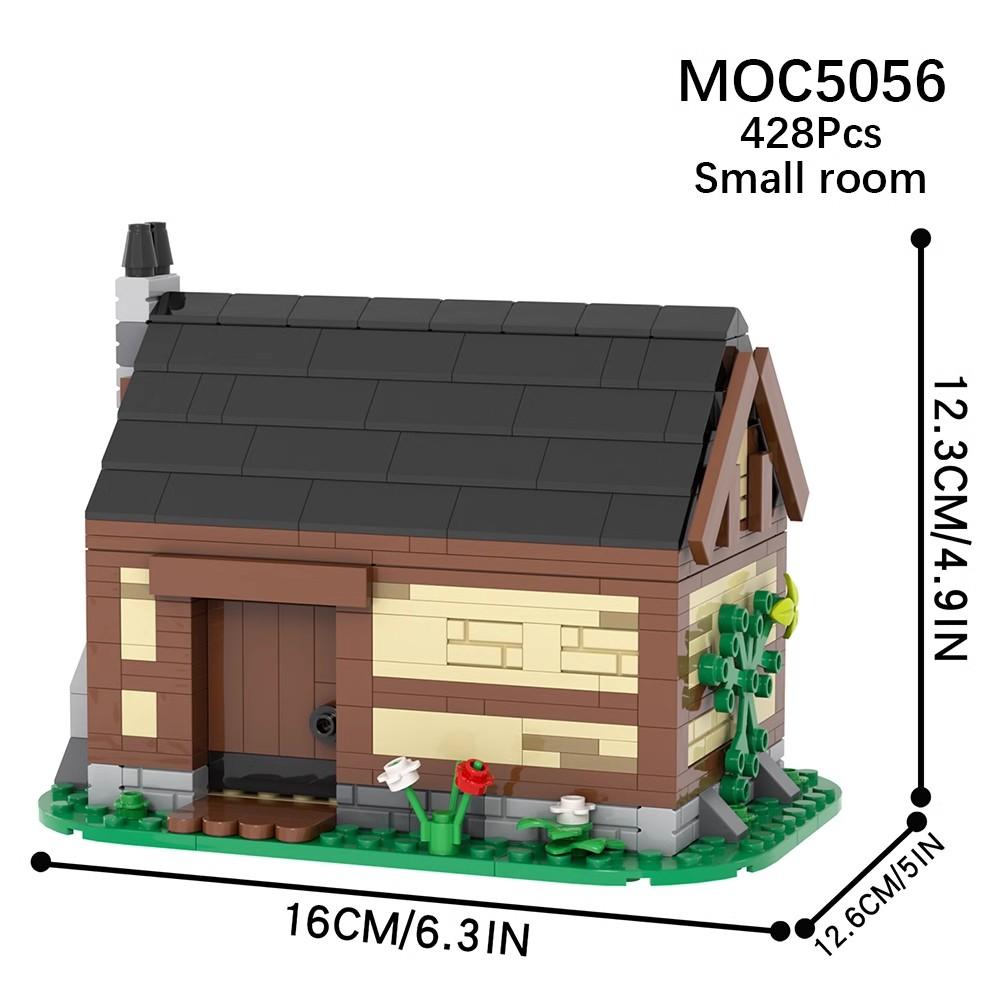WW2 MOC Ruins Building Blocks Destroyed House War Scene Gunfight Guard Abandoned Construction Bricks Assemble Toys Boys Gift