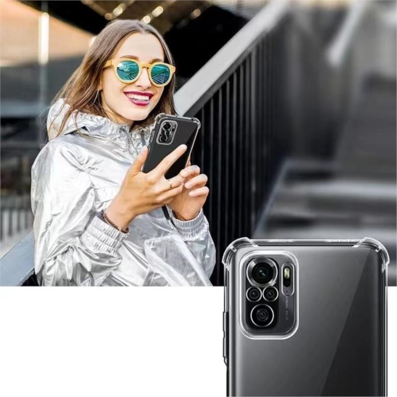 1.5MM Thick Air-Bag Clear Case For Xiaomi Redmi Note 10 10S 11 11s 12s 12 Pro Plus 5G Redmi 9C 9A 10C 10A 12C 4G Cover Fundas
