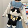 Soft Plush Plush Ragdoll Cat Backpack Simulated Ragdoll Cat Crossbody Bag  Travel Storage