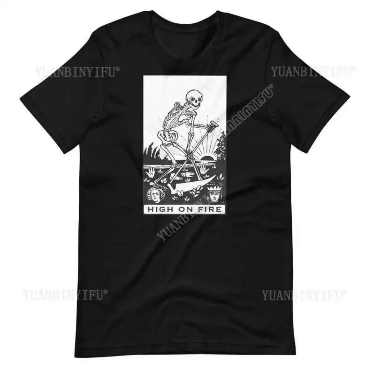 

High on Fire T-Shirt_ Stoner Rock Band Tee cotton Vintage round neck Men Women Streetwear Tees Short Sleeve S разноцветный