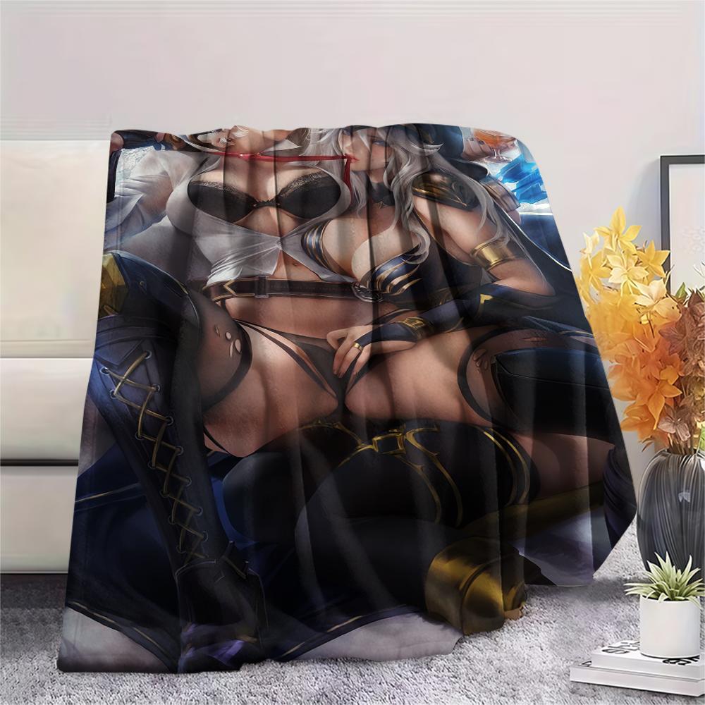 1Pc Cartoon Print Flannel Blanket, High Quality Comfortable for All Seasons, Home Decor, Warmth and Comfort, Perfect for Christmas Birthday Gift