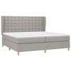 VidaXL Slat Bed Base with Mattress, Upholstered Bed, Double Bed, Adult Bedroom Interior Bed, Modern, 3128869