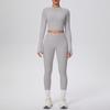 Damen Wolkenartiges Yoga-Anzug-Set: Crop Top & High-Waist Leggings - Schnelltrocknend, Outdoor Laufen & Fitnessbekleidung Zweiteilig