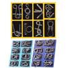 Metal Wire Puzzle Set 16pcs Brain Teaser Intelligence Game Educational Toys for Adults Teens Kids, Home Office School Travel