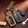 Leather Key Fob Cover For Toyota Camry Xv70 Avalon Rav4 Xa50 Highlander Corolla E210 Levin Vios Yaris Prado Key Case Shell