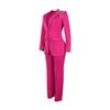 European & American Style Pearl Long Sleeve Slim Fit Stretch Suit Set