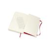 Moleskine Notebook Classic Notebook Soft Cover Plain Large Size wide x 21cm Scarlet Red QP618F2 (13cm long)