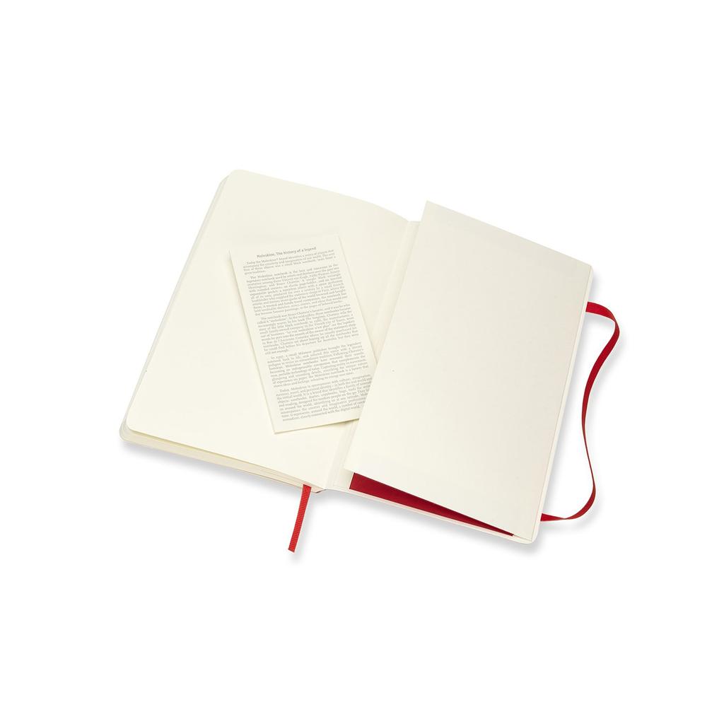 Moleskine Notebook Classic Notebook Soft Cover Plain Large Size wide x 21cm Scarlet Red QP618F2 (13cm long)