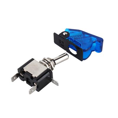 16mm 1NO 1NC Verbindung 12V Metall LED Kippschalter Rast Push Button