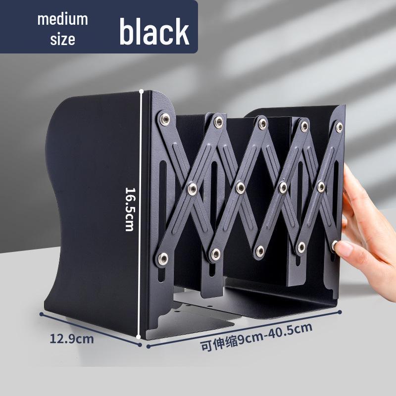 Kaba Bear Retractable Book Stand - Simple Iron Desktop Bookshelf with Macaron Colors