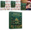 Calendar Advent de Crăciun Sticlă de Tequila Cu Decorațiuni Plate Acrilice Pentru Schimb de Cadouri de Sărbători