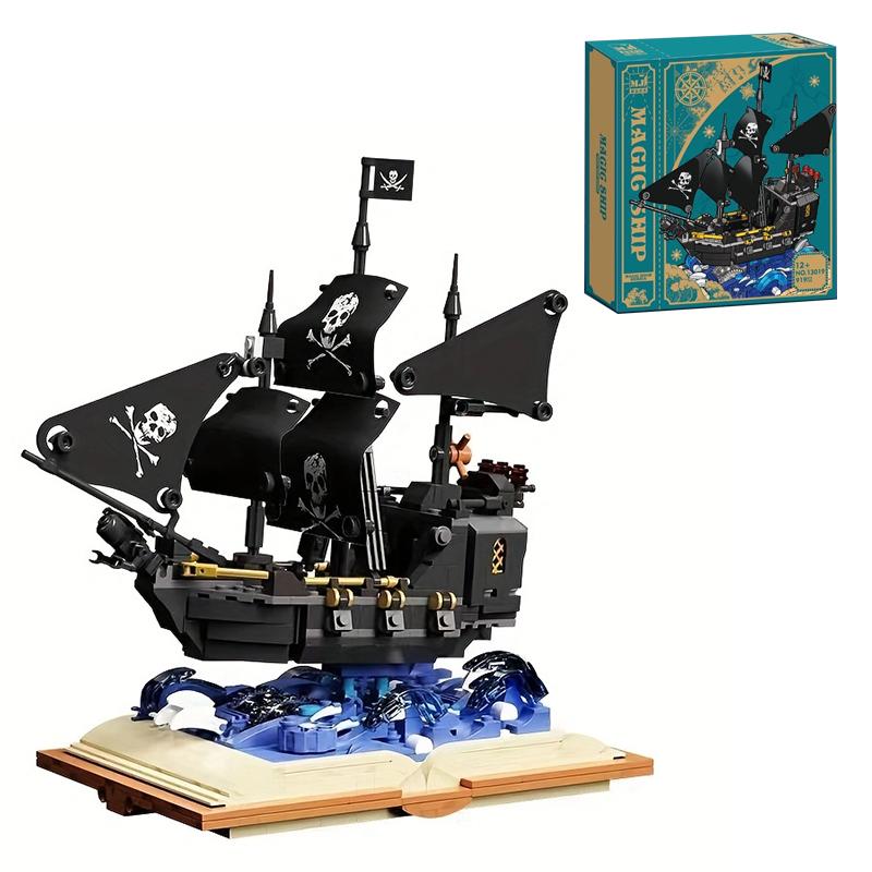 

Творческий корабль пиратов Карибского моря Black Pearl Building Block Boat Assemble Briciks Toy Gifts для детей