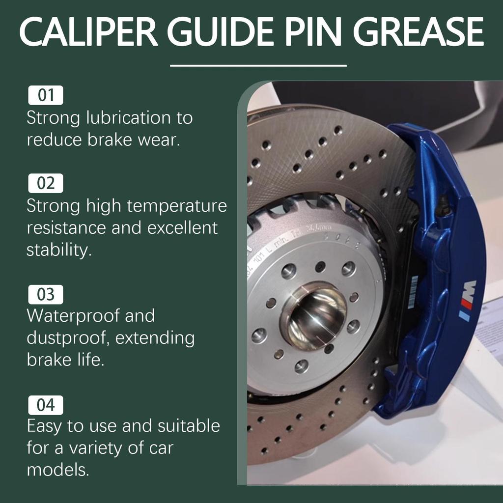 Homonth Automotive Brake Caliper Grease Silicone-based Lubricant Caliper Anti-Seize Maintenance Grease