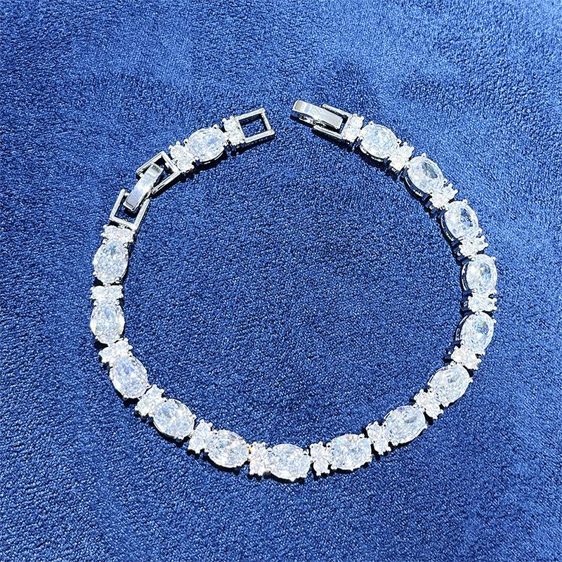 Women's Multicolor Zircon Crystal Bracelet - Non-Fading Gemstone Jewelry