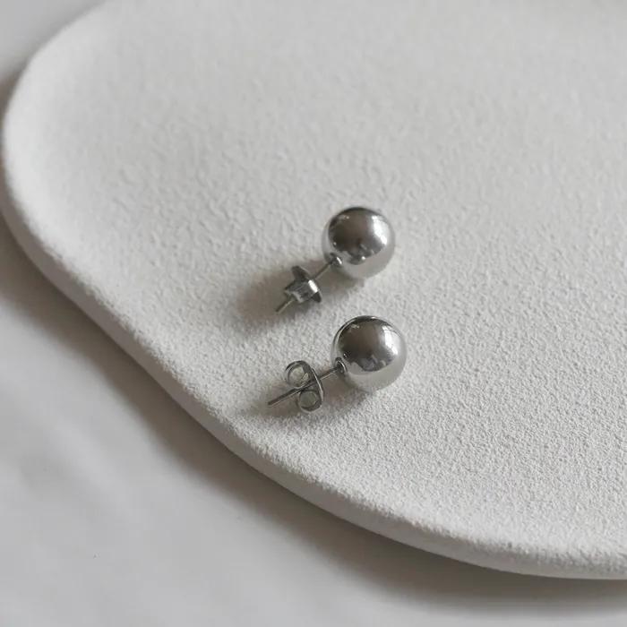 JJ22 10MM Surgical Ball Earrings