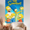 Cute Cartoon The SSimpsons Party Vinyl Backdrops Background Wall Cloth Baby Shower Kids Birthday Party Decoration
