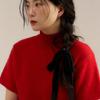 Geegee Wool Ribbon Hair Strap - Black