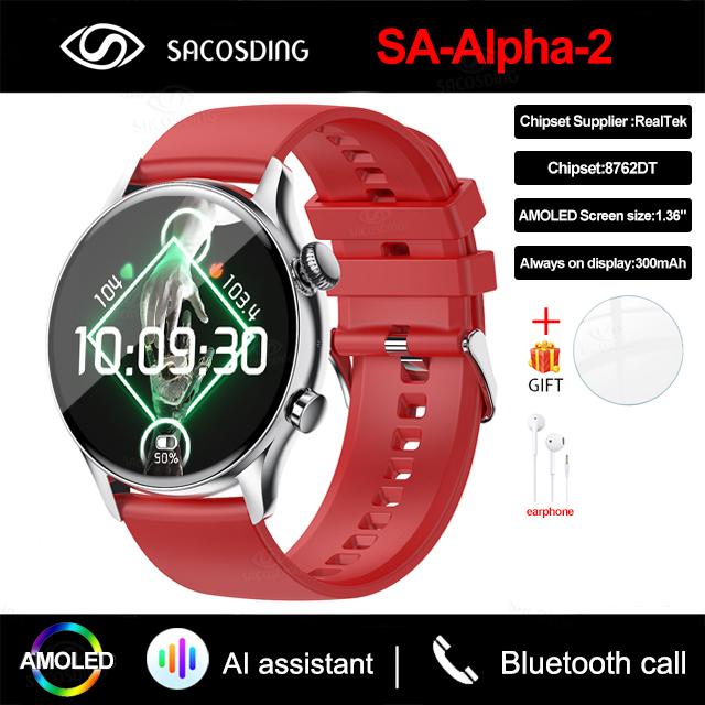 Nfc Bluetooth Anruf Damen Smartwatch Herren Amoled 390*390 Hd Bildschirm Always-On-Display Uhren Wasserdichte Smartwatch Für Xiaomi