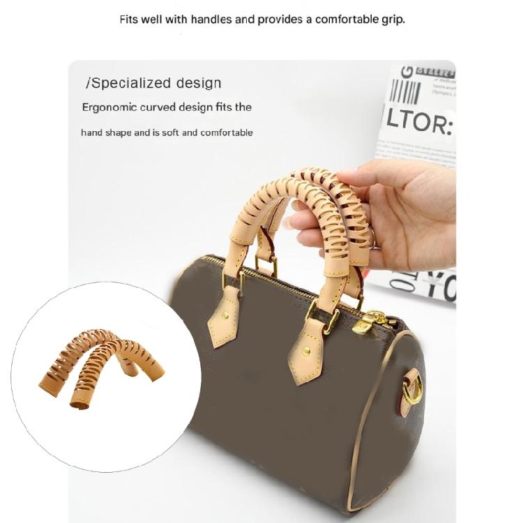1 pár koženého obalu na rukojeť kabelky pro 20 25 30, Chránič úchopu tašky, Polštářek na popruh peněženky pro nákupy a cestování