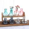 European Style Colored Glass Vase Water Nourishing Green Plants Flower Arrangements Desktop Ornaments Home Decoration