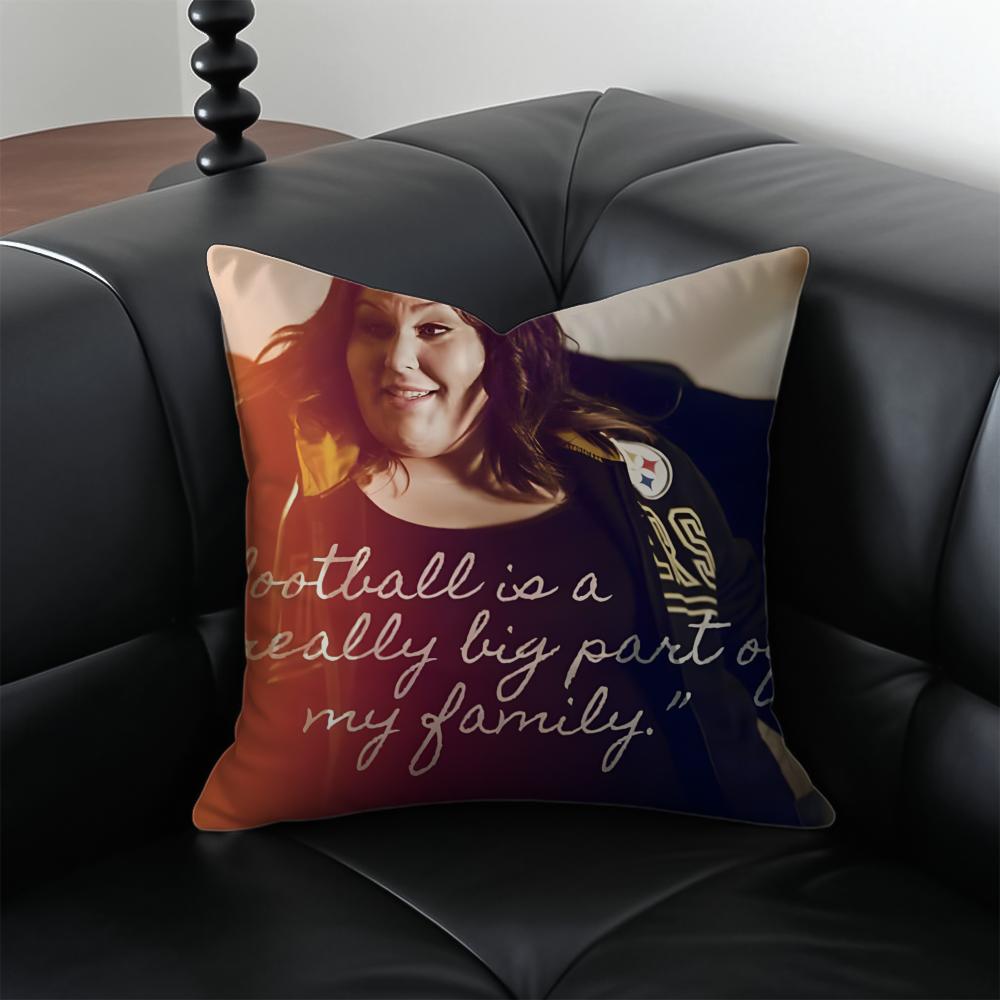 KKate Pearson Pillow TV Character Cushion Cover Pillow Case Antidustmite Invisible zipper silky plush cushion