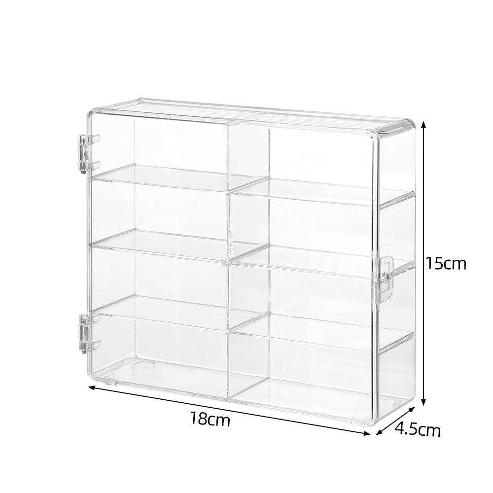 Hot Wheels Wall-Mountable Car Storage Box: No Punching, Display Rack for Small Car Models, Transparent Children s Toy Organizer