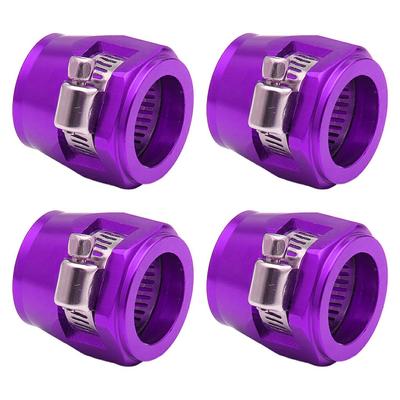Generic 4 Piece Long Lasting Component Aluminum Hex Hose Finisher Clamp - Easy To