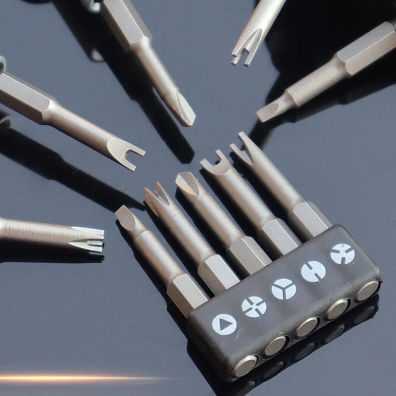 Screwdriver Bit Set 5 Pcs Special-shaped Screwdriver Set Y-Type U-shaped Triangle 3-Point Screwdriver Bit for Repair