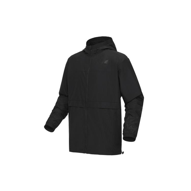 New Balance Men s New Balance Hooded Jacket Black AMJ03044-BK XL