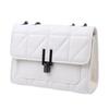 Women'S Quilted Chain Shoulder Bag New Fashion Crossbody Bag With Metal Lock Tassel Pu Leather Messenger Shoulder Bags