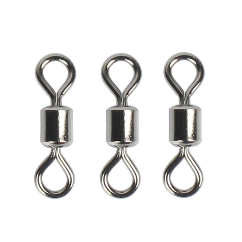 140 Stück Angelschnurverbinder Tackle Snap Wirbel Schieber Lagerwirbel Angelwirbel für Forellenangeln