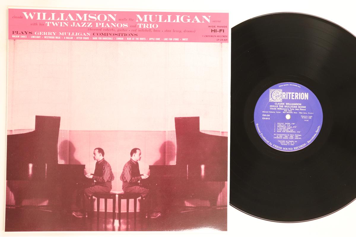 

LP Record CLAUDE WILLIAMSON - Claude Williamson Mull The Mulligan FSR538 CRITERION 1986 Spain Jazz Used