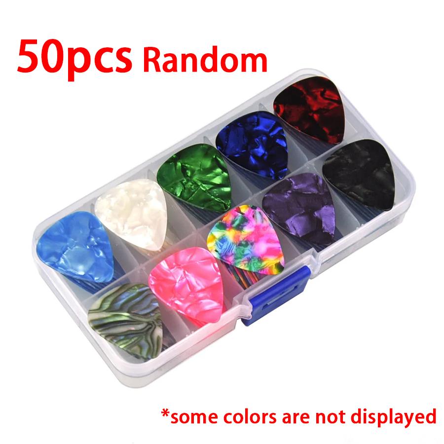 20/30/50pcs Boxed Guitar Picks 0.46mm ABS Stage Performance Plectrum Bass Ukulele String Instrument Supplies for Music Lover XJM