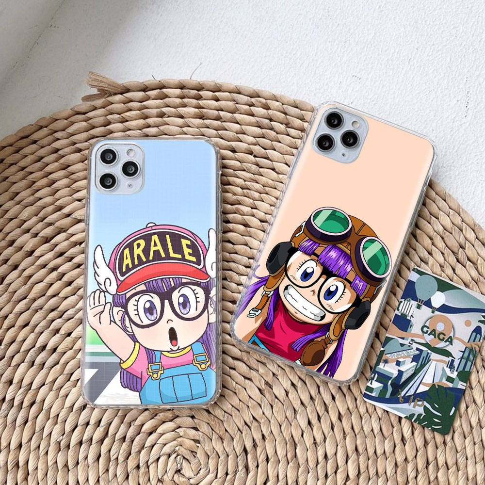 DT34 Dr. Funda Slump Arale para Samsung A04 A14 A23 A34 A54 M23 M33 M52 M53 Realme 10 9 C30S C35 C55 VIVO Y02S Y21 Y33S Y51 X80 Pro Funda Transparente