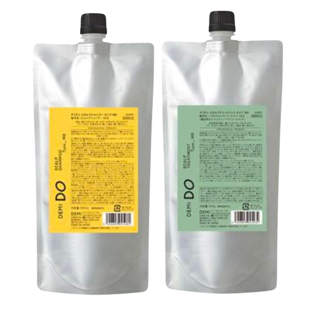 

Demi De Scalp Shampoo Type MS 500ml Scalp Treatment Type MS 500g Refill Set