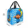 Pocoyoes Cartoon Comdy Insulated Lunch Bag Food Container Bags Portable Cooler Thermal Lunch Boxes For School Office