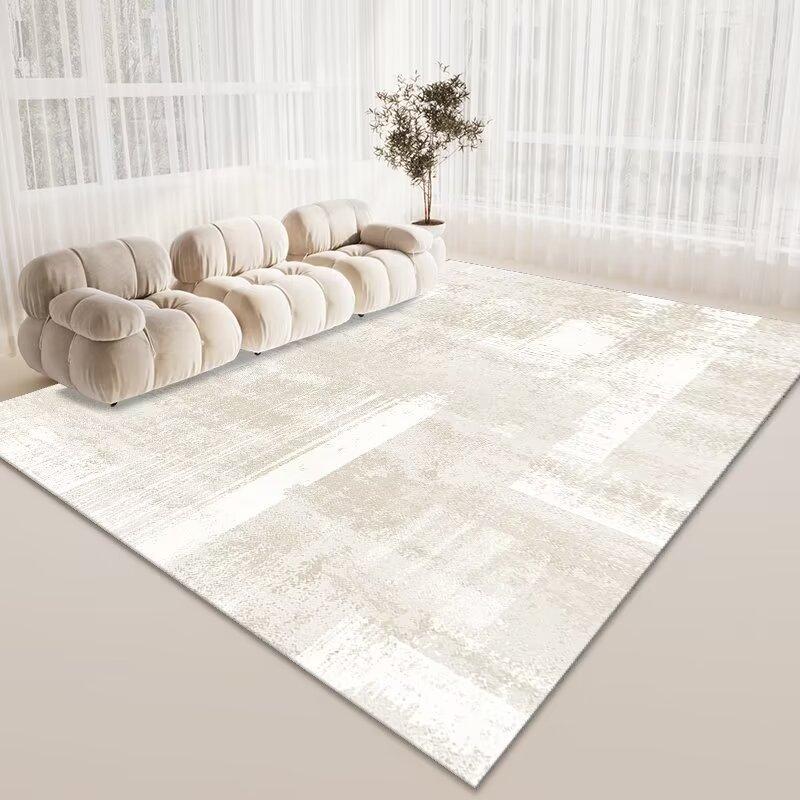 Simple Crystal Velvet Carpet, Living Room Coffee Table Dirt-Resistant And Easy To Take Care Of Floor Mat, Hotel Lobby Homestay Floor Mat