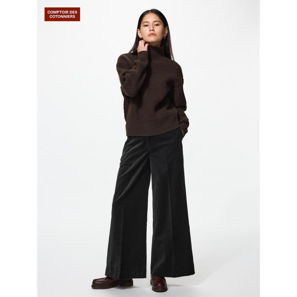Uniqlo Velvet Wide Leg Pants