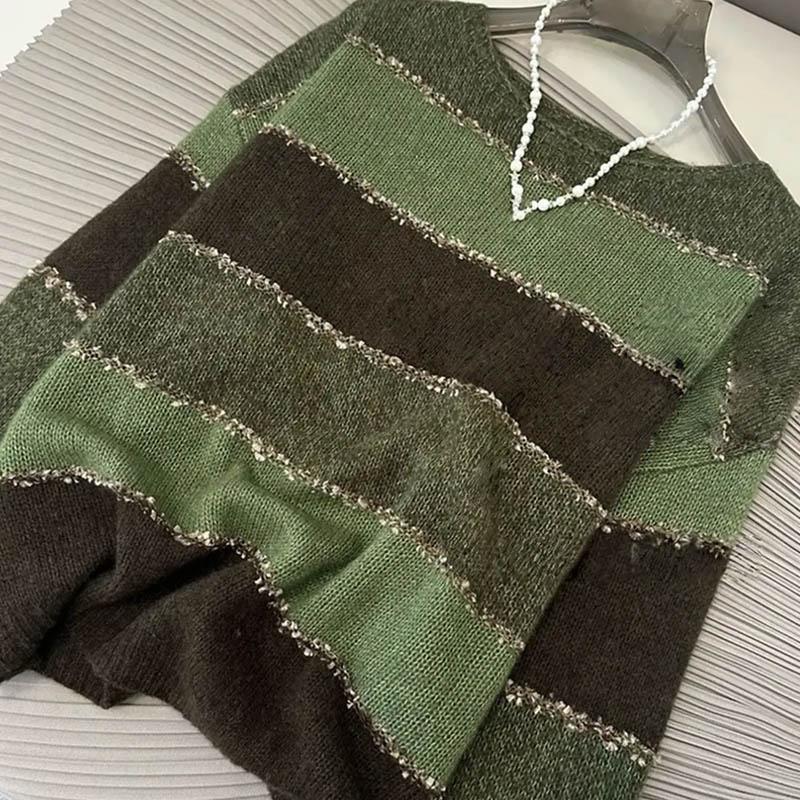 Tops for Women Pullover Women Autumn Winter Thickened Pullover Warm Knitted Stretchy Long Sleeve Oversize Jumper Tops