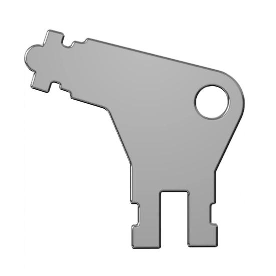 1 Set di chiavi per distributore di carta igienica Plug And Play, comodo distributore di carta igienica in metallo, set di chiavi per accessori da bagno