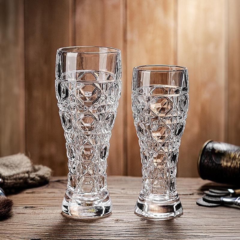 330ml/500ml Thickened Craft Beer Glass Home Beer Glass Craft Beer Cup Wheat Beer Glass Large Capacity Water Cup Bar Accessories